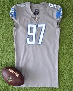 Detroit Lions Aidan Hutchinson 2022 Pro Team Issued Alternate Football Jersey 46 - Picture 1 of 7