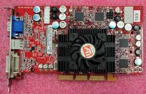 ATI Radeon 9800 SE 256Mb VGA TV DVI AGP Retro Gaming Video Card #K93 - Picture 1 of 12