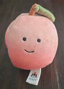 Jellycat I am Fabulous Peach Mini Fruit 4 Zoll Plüschtier Kuscheltier weich lächelnd verliebtes Spielzeug - Bild 1 von 5