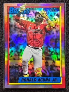 2025 Topps Update - Ronald Acuna Jr. 35th Anniversary [Refractor] US90-22 Braves - Picture 1 of 2