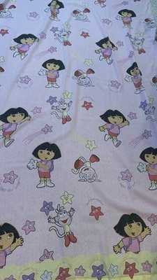 2003 Dora The Explorer Bed Sheet and Pillow Case Nick Jr Viacom Kids - Image 1 of 4
