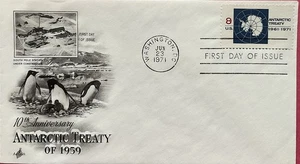 Artcraft 1431 10th Anniversary Antarctic Treaty Penguins  - Bild 1 von 1