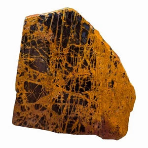 Pilbara Jasper Slab - Jet Black Coffee Spiderweb - Australian Outback - Picture 1 of 4