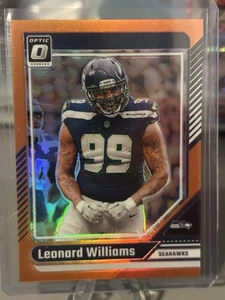 2024 Donruss Optic Football Leonard Williams Orange /249 - Seahawks - Picture 1 of 2