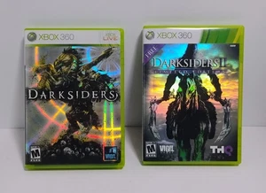LOTE DE JUEGOS MICROSOFT XBOX 360 THQ VIGIL DARKSIDERS 1 Y 2 PROBADOS EN CIB FUNCIONANDO - Imagen 1 de 7