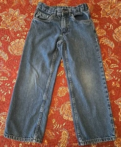 Boys 8R FADED GLORY blue denim Jeans with ADJUSTABLE Waist - Picture 1 of 3