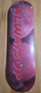 4 Always Up Skateboard Decks With Wooden Wall Rack - Picture 1 of 9