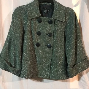 Women's Sandro Jacket 3/4 Sleeve Button Front M Short NWT - Picture 1 of 5
