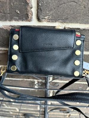 NWT $325 Hammitt Levy Convertible Pebbled Leather Crossbody Wallet black - Image 1 of 4