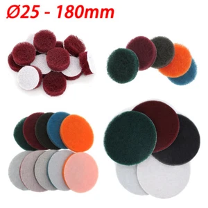 1" - 7" Hook & Loop Scouring Pads Flocking Sanding Discs 240# - 3000# Polishing - Picture 1 of 15