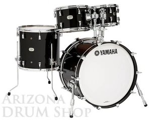 Yamaha Absolute Hybrid Maple 4pc Drum Set - Solid Black - 22 10 12 16 - NEW - Picture 1 of 6