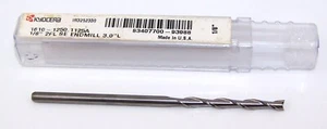 1/8" (.1250") CARBIDE END MILL LONG FLUTE FISHTIAL END 1610-1250.1125A - Picture 1 of 2