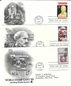 U.S. - Scott's #2410 thru #2415 six different fancy first day covers - Picture 1 of 2