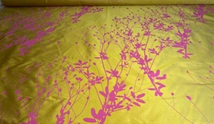 TENDA ARLECCHINO TESSUTO DESIGN GIRASOLE BRUCIA AMARANTO 100% SETA HCLS120537 - Foto 1 di 3