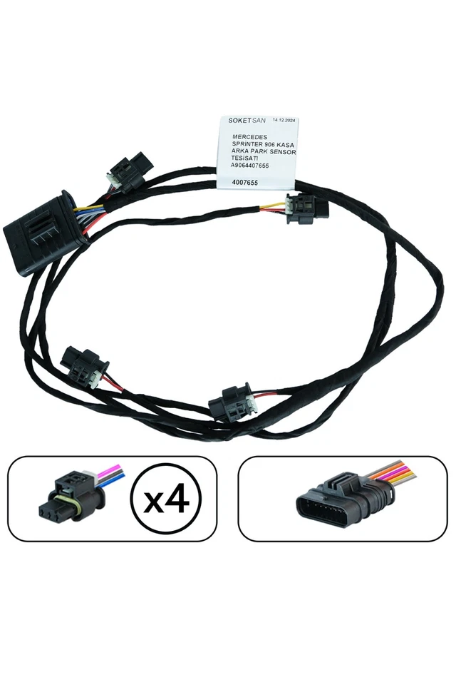 Mercedes Sprinter 906 Rear Bumper Parking Sensor Wiring Harness A9064407655 - Image 1 of 4