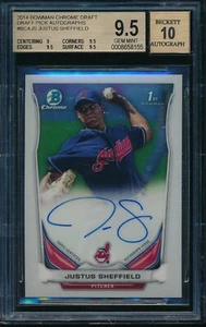 Bowman Draft Justus Sheffield Chrome Prospect 2014 automático BGS 9,5 gema como nuevo 8658155 - Imagen 1 de 2