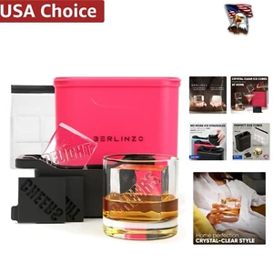 Dishwasher Safe Large Ice Cube Maker - Perfect Clarity for Cocktails and More - Picture 1 of 9