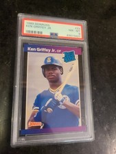 1989 Donruss #33 Ken Griffey Jr. Seattle Mariners RC Rookie HOF PSA 8 NM-MT