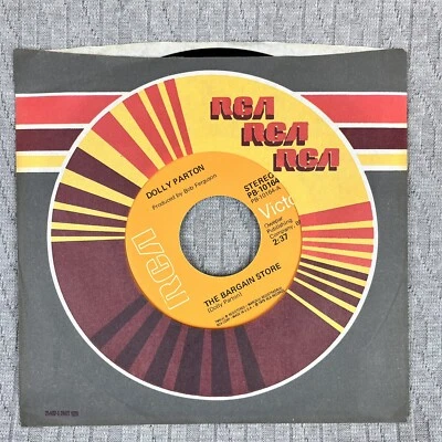 Vintage 45 RPM record Dolly Parton RCA records 1975 country western blues rock - Image 1 of 4