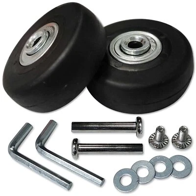 Paar OD 48mm Gepäckräder Gepäckrad Ersatz Rad Räder Kofferräder Koffer Räder ... - Bild 1 von 4