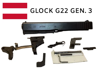 GLOCK 22 GEN 3 OEM SLIDE, TRIGGER, PARTS .40S&W G22 - Image 1 of 4