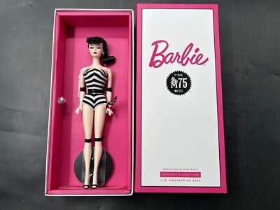 Muñeca Barbie Convention 2020 Estados Unidos #1 Repro Silkstone 75 aniversario nueva en caja original Foto 1 de 4