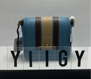 ๐ผ๐ฆ Coach 89138 ๐ผ๐ฆ Rambler Crossbody 16 Varsity Stripe Crossbody Bag ๐ผ W10o2 - Picture 1 of 11