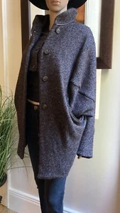 Vivienne Westwood Anglomania ~Unique Oversize Nymph Bomber Wool Coat IT40 UK8 10 - Picture 1 of 12