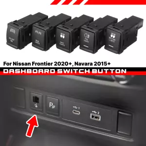 10 Styles Push Switch LED Driving Light 12V Fits Nissan Navara NP300 Pathfinder - Foto 1 di 15