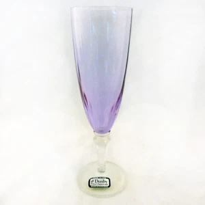DENBY COUNTRY LILAC Flute Champagne 7.25" tall NEW NEVER USED made in Portugal - Picture 1 of 1