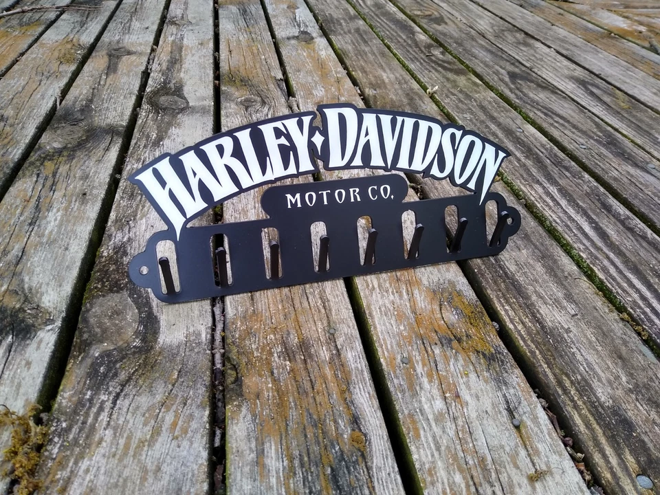 LLAVERO/ORGINIZADOR ACERO "HARLEY" (NEGRO 12" ANCHO) NUEVO CORTE PLASMA CNC  Foto 1 de 1