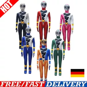 Kinder Dino Fury Kishiryu Sentai Ryusoulger Cosplay Kostüm Jumpsuit Maske Outfit - Bild 1 von 19