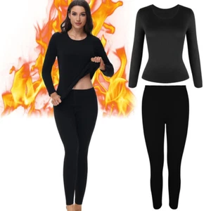 Thermal Underwear Set for Women Ultra-Soft Long Johns Base Layer Tops & Bottoms - Picture 1 of 26