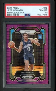 2023-24 Panini Prizm Jett Howard Purple Pulsar RC /35 #132 PSA 10 - Picture 1 of 2