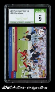 Panini Coppa del Mondo Istantanea 2018 #266 Kylian Mbappe CSG 9.0 (nuovo di zecca) SP RC solo 288 - Foto 1 di 2