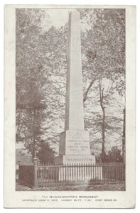 Gnadenhüttendenkmal Gnadenhütten, OH Ak Kostenmaße erbaut 1872 GG - Bild 1 von 2