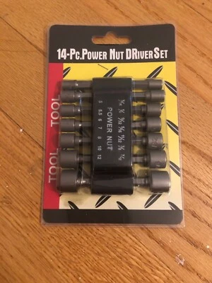 PDS 14NDB Power Nut Driver Bit Set - 14 Piece - Image 1 of 2