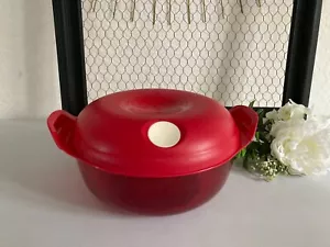 325⚜️ Tupperware Mikro-Fix 1.5 L Micro Boîte Pour Micro-Ondes Rouge Ø 20 Cm - Bild 1 von 10