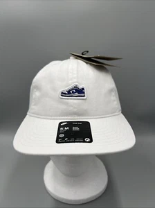 Nike Unstructured Dunk Low Patch Hat Shoe Adjustable Club Cap Sz S/M, FN4404-100 - Picture 1 of 11
