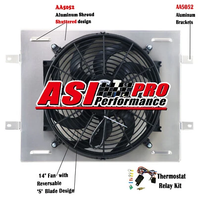 Ventilador de cobertura de radiador de alumínio para 1984-1995 1993 Toyota Pickup 4 Runner 2.4L - Imagem 1 de 4