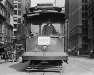 New York City Antique Streetcar 1910s 8x10 Reprint Of Old Photo - Picture 1 of 1