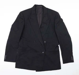 The Burton Collection Mens Blue Striped Wool Blend Blazer Size 38 - Picture 1 of 12