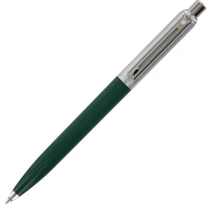 Sheaffer Sentinel Ballpoint Pen Chrome & Green E23215151DC Black Ink NIB - Picture 1 of 7