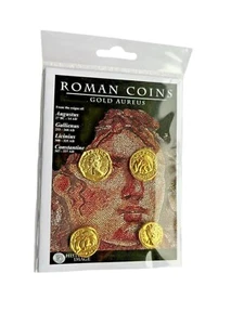 Roman Gold Aureus Reproduction Coin Set of 4 Coins - Picture 1 of 2