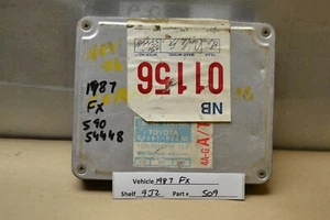 8966102021 Toyota Corolla FX16 1987 AT Engine Control Unit ECU Module 509 9J2 B5 - Picture 1 of 3