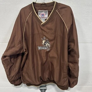 University Of Wyoming Pull Over Jacket Men’s Size Large - Picture 1 of 9