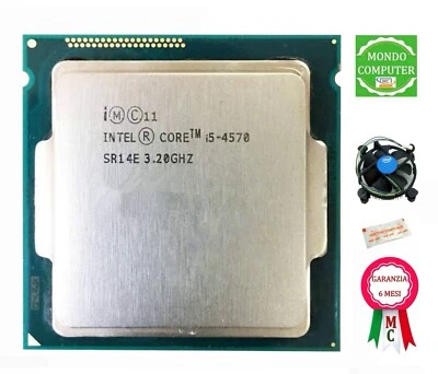 PROCESSORE SOCKET 1150 INTEL CORE  i5 4570 §  SR14E - Immagine 1 di 4