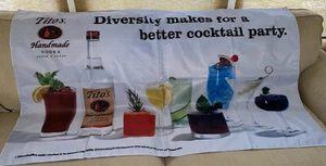 Tito's Wodka 3x5 Vielfalt sorgt für bessere Cocktails 2-seitiges Banner/Flagge. NEU - Bild 1 von 10