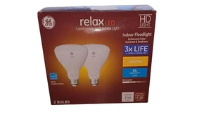 GE Comfortable Soft White Light/HD Light, Indoor Floodlight 2 Bulbs - Picture 1 of 6
