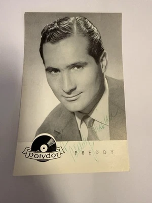 FREDDY QUINN Sänger signed signiert ältere polydor-Autogrammkarte 9x14 autograph - Bild 1 von 2